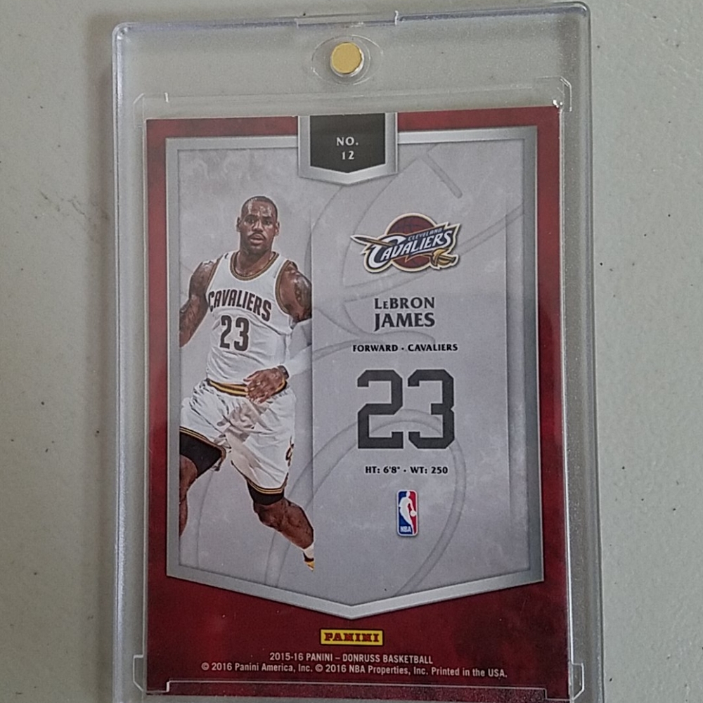 Labron James panini - Picture 2 of 2